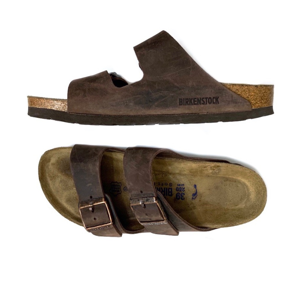 Brown BIRKENSTOCK Arizona Leather Sandals